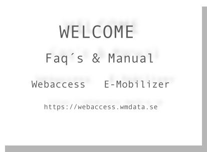 Vlkommen till Online support och FAQ fr webaccess